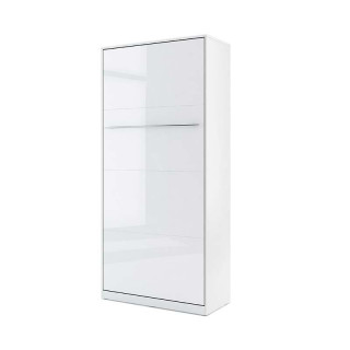 Lit escamotable vertical CONCEPT blanc brillant 90x200