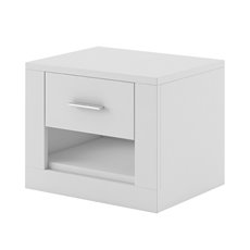 Table de chevet avec tiroir IDEA blanc