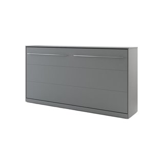 Lit escamotable horizontal CONCEPT gris 90x200