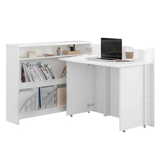 Bureau modulable couleur blanc mat spécial home office