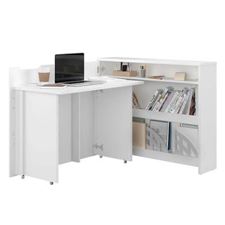 Bureau modulable couleur blanc mat spécial home office