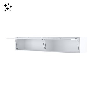 Extension de rangement BED CONCEPT pour lit escamotable horizontal BC-14 en blanc brillant