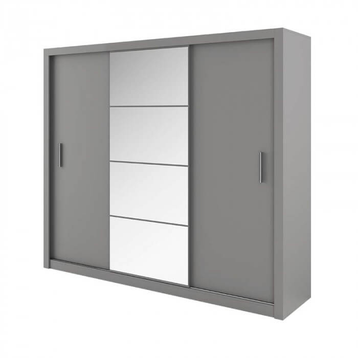 Armoire coulissante 3 portes IDEA01 gris