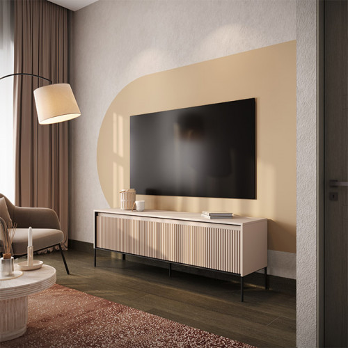 meuble tv beige collection POUDRE DE PERLE