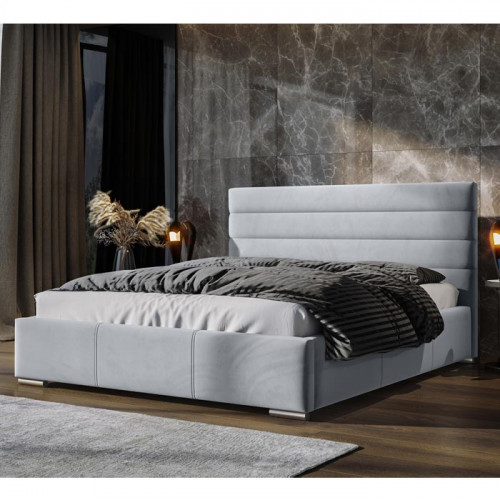 Lit capitonné 160x200 cm SYLVI avec sommier en couleur Fresh 33