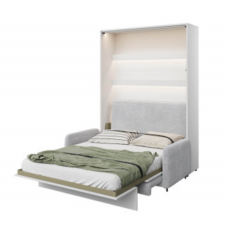 Canapé Gris avec lit escamotable bed concept 140x200 ouvert