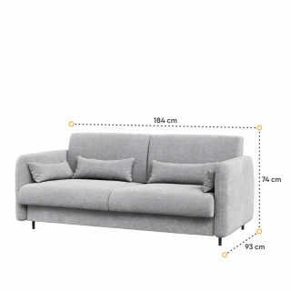 Dimensions du canapé pour lit escamotable 160x200