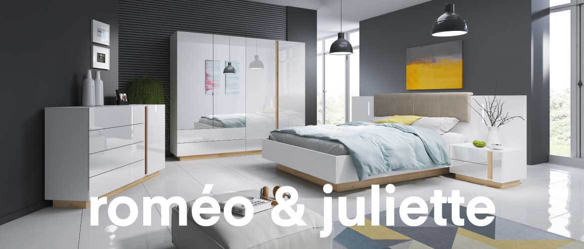 Chambre collection ROMEO & JULIETTE blanc | libolion.fr