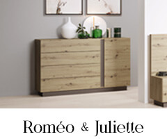Commode Roméo & Juliette couleur bois pour la chambre